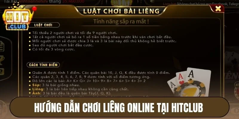 Liêng Hitclub - Tính Điểm 3 Cây, Chơi Bài Thắng Lớn 3 Hướng dẫn chơi liêng online tại Hitclub